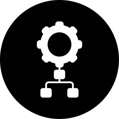 Uygulama süreci simgesi, vektör illüstrasyonu basit tasarım