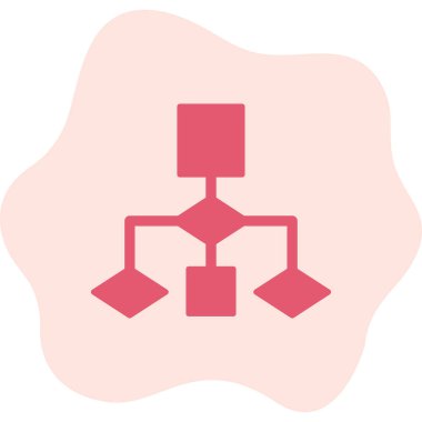 Akış Çizelgesi simgesi, vektör illüstrasyonu             