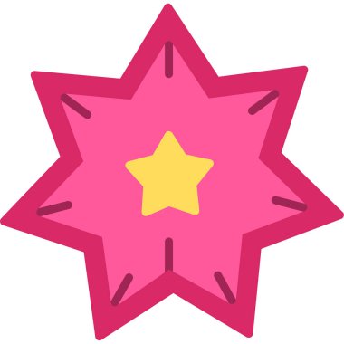 yıldız web simgesi basit illüstrasyon 