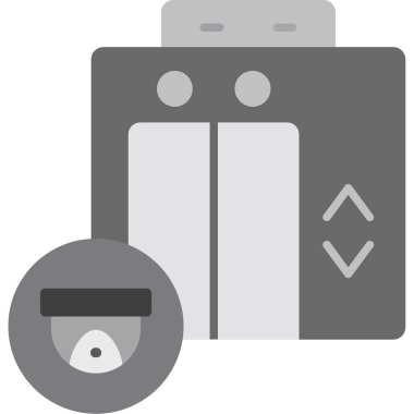 CcTV web simgesi basit illüstrasyon 