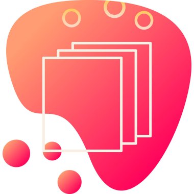 Katmanlar. Web simgesi basit illüstrasyon            