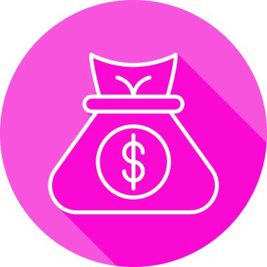 para çantası simgesi, vektör illüstrasyonu basit tasarım