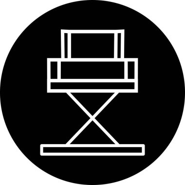 Yönetici Koltuğu simgesinin vektör illüstrasyonu           