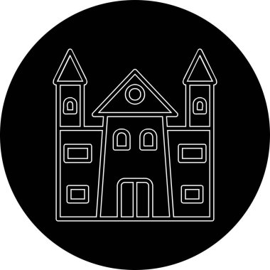 Castle vektör resimleme tasarımı