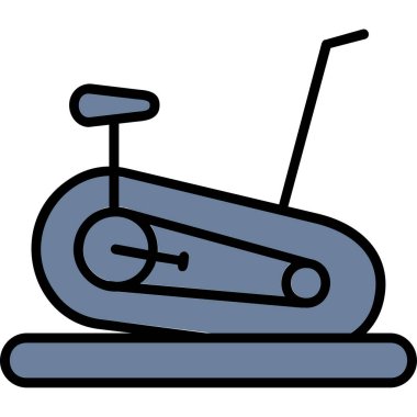 Sabit Bisiklet simge vektör çizim