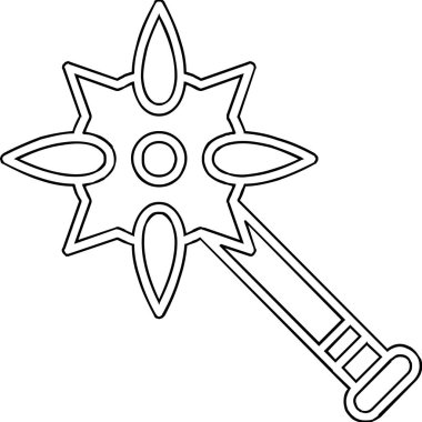 Topuz. Web simgesi basit illüstrasyon              