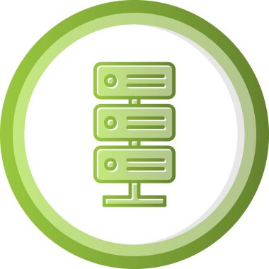 Sunucu. Web simgesi basit illüstrasyon