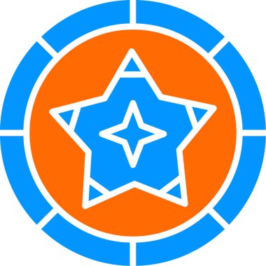 yıldız web simgesi basit illüstrasyon 