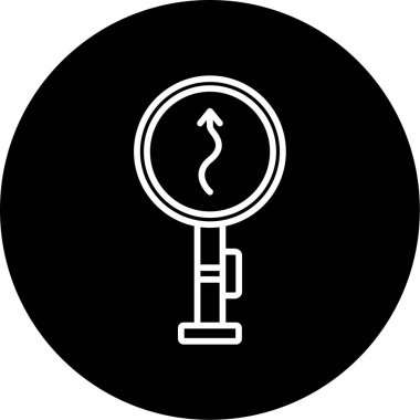 Yol tabelası. Web simgesi basit illüstrasyon