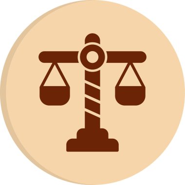 Vektör Tasarımı Adalet Simgesi Biçimi