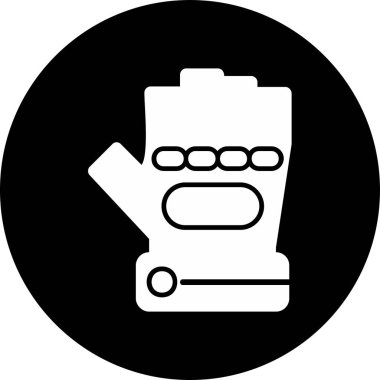 Eldiven simgesi, vektör illüstrasyonu basit tasarım