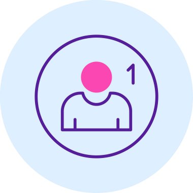 Takip simgesi, vektör illüstrasyonu basit tasarım