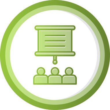 sunum simgesi, vektör illüstrasyonu 