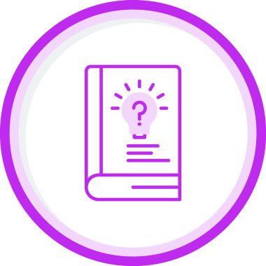 Kılavuz kitap simgesi, vektör illüstrasyonu basit tasarım