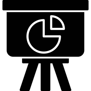 Pasta çizelgesi simgesi, vektör illüstrasyonu 