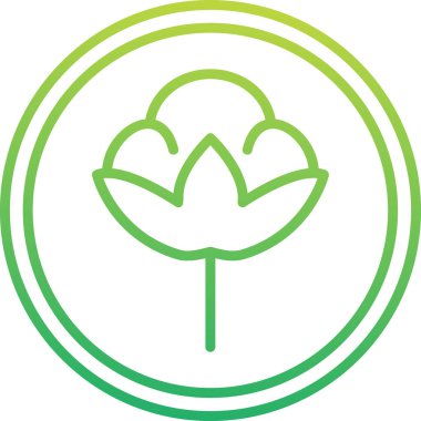 Pamuk. Web simgesi basit illüstrasyon