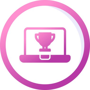 dizüstü bilgisayar simgesi, vektör illüstrasyonu basit tasarım