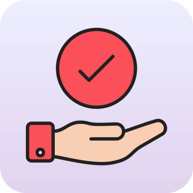 Yapılan İş simgesinin vektör illüstrasyonu