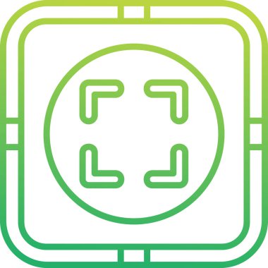 Tam Ekran simgesinin vektör illüstrasyonu        