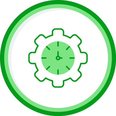 zaman yönetimi simgesi, vektör illüstrasyonu                 