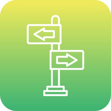 yönler web simgesi basit tasarım 