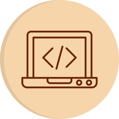 dizüstü bilgisayar simgesi, vektör illüstrasyonu basit tasarım