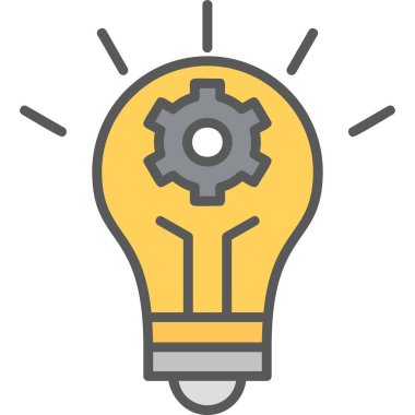 İnovasyon web simgesi basit illüstrasyon 