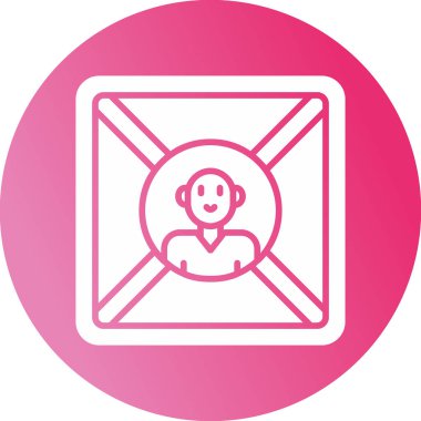 Çevrimiçi İş Web simgesi basit illüstrasyon