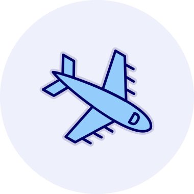  Uçak. Web simgesi basit illüstrasyon