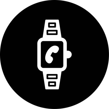 smartwatch simgesi, vektör illüstrasyonu 