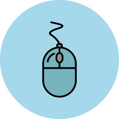 Fare tıklama simgesi. Basit resimleme