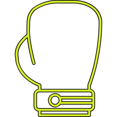 Boks eldiveni simge vektör çizim