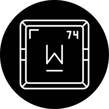 Periyodik tablo simgesinin Tungsten kimyasal ögesi