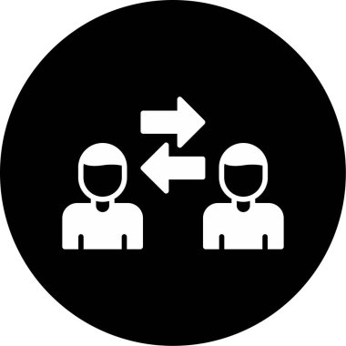 Kişilerarası iş adamlarının vektör çizimi