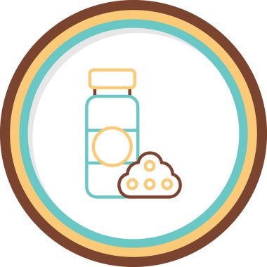 Toz. Web simgesi basit illüstrasyon