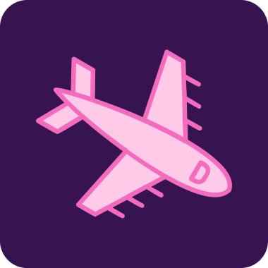  Uçak. Web simgesi basit illüstrasyon