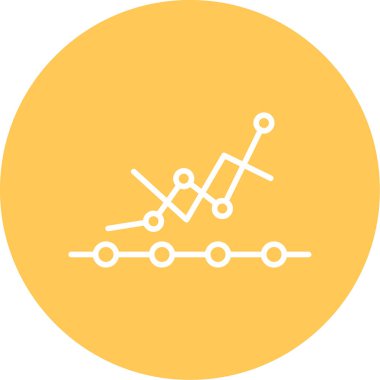 Analytics icon, vector illustration simple design