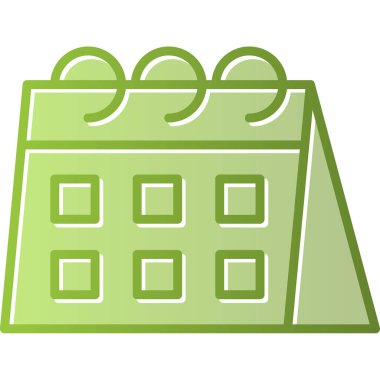 Takvim simgesi, vektör illüstrasyonu basit tasarım