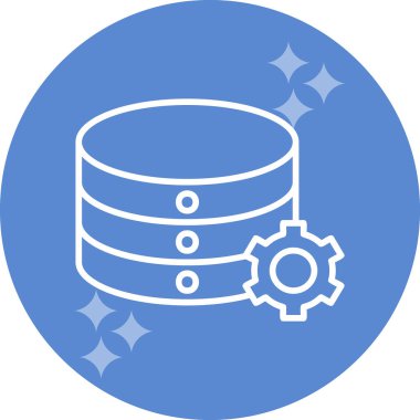 veritabanı. Web simgesi basit illüstrasyon 