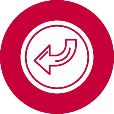 Ok simgesini, vektör illüstrasyonunu geri ver 