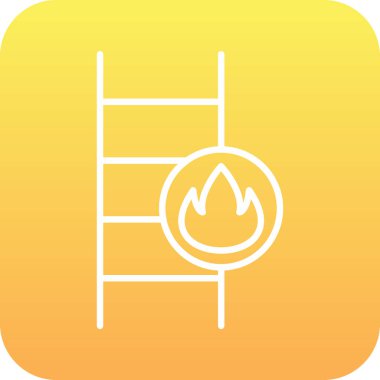 Merdiven simgesi çizimini ateşle                   