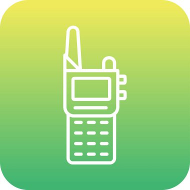 Walkie talkie simgesinin vektör çizimi