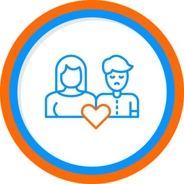 ebeveynler simgesi, vektör illüstrasyonu basit tasarım