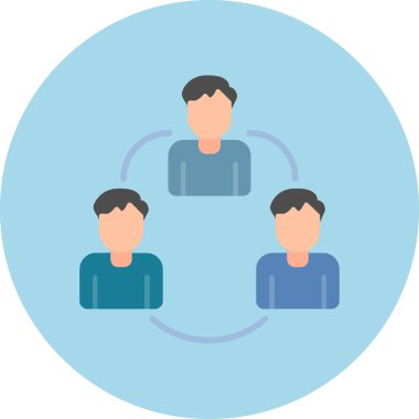 takım çalışması ikon vektör illüstrasyonu 