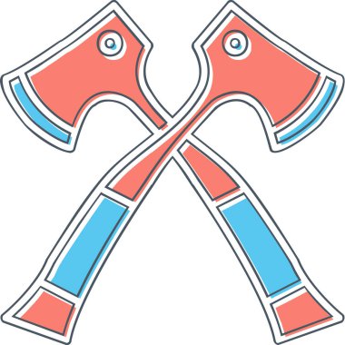 Baltalar. Web simgesi basit illüstrasyon