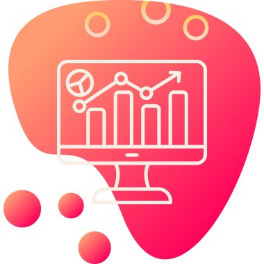 iş veri analiz simgesi vektör illüstrasyonu