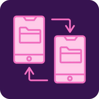 vector illustration of File Transfer modern icon            