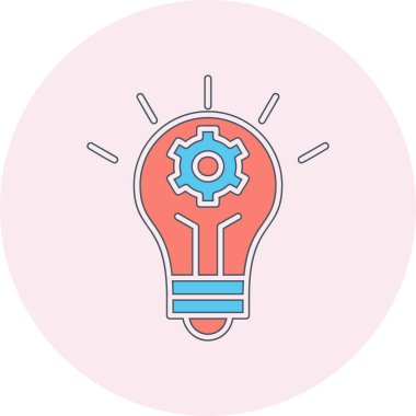 İnovasyon web simgesi basit illüstrasyon 