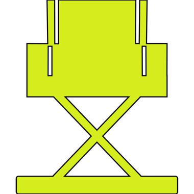 Yönetici Koltuğu simgesinin vektör illüstrasyonu           