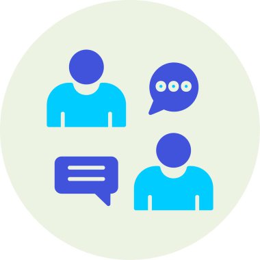 sohbet simgesi, vektör illüstrasyonu basit tasarım